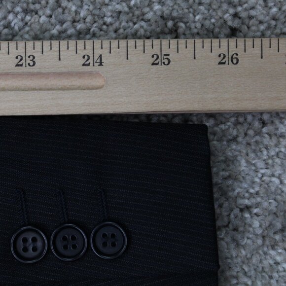 CANALI Proposta Blazer Mens US 42R UK 52R Black Pinstripe Wool Sports Jacket - Picture 13 of 16